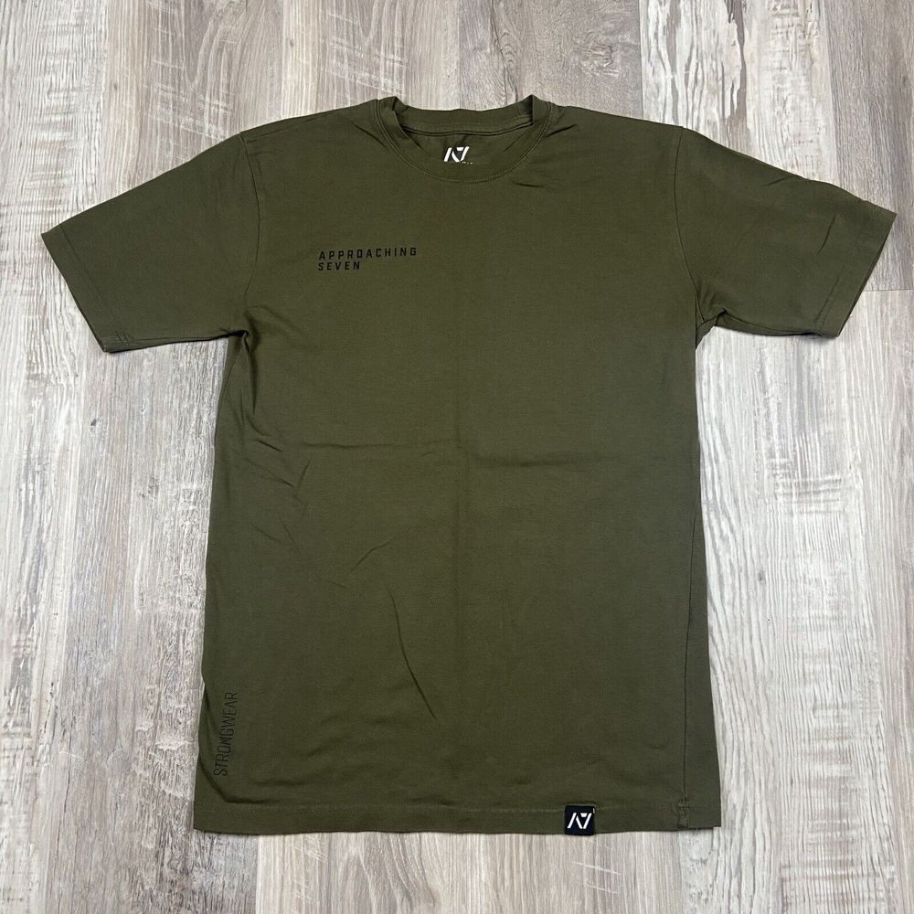 A7 Strongwear T Shirt‎ Mens Medium Green Short Sleeve Fitness Gym